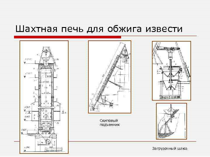 Чертеж шахтной печи