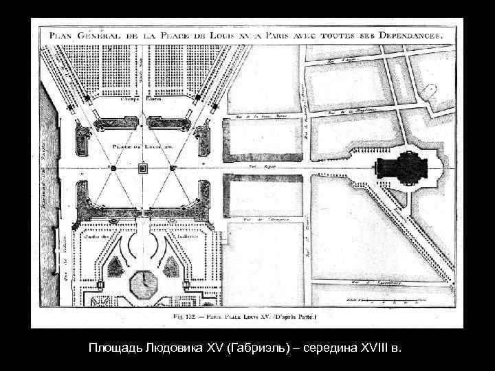 Площадь Людовика XV (Габриэль) – середина XVIII в. 