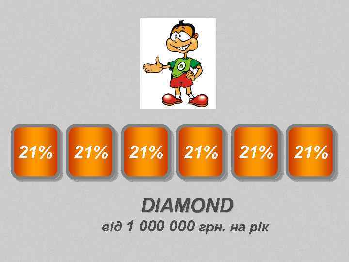 21% 21% 21% DIAMOND від 1 000 грн. на рік 21% 