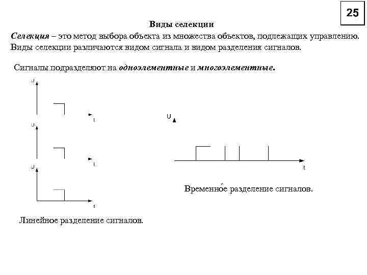 Виды селекции Селекция – это метод выбора объекта из множества объектов, подлежащих управлению. Виды