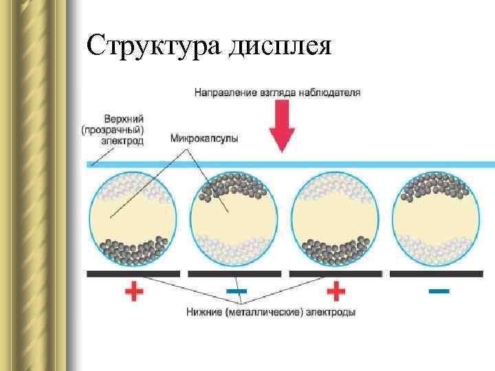 Структура дисплея 