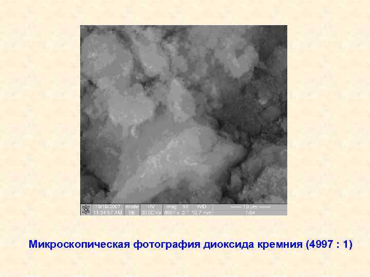 Микроскопическая фотография диоксида кремния (4997 : 1) 