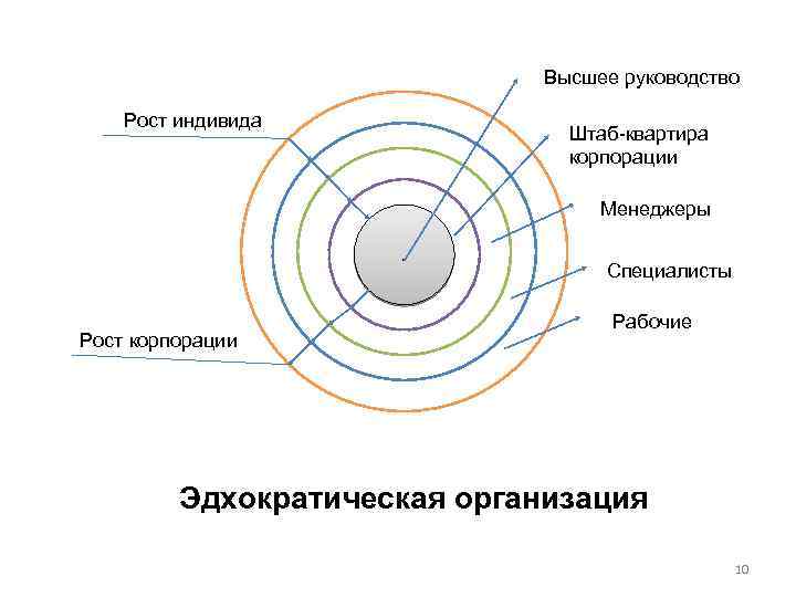 Схема структуры эдхократической организации