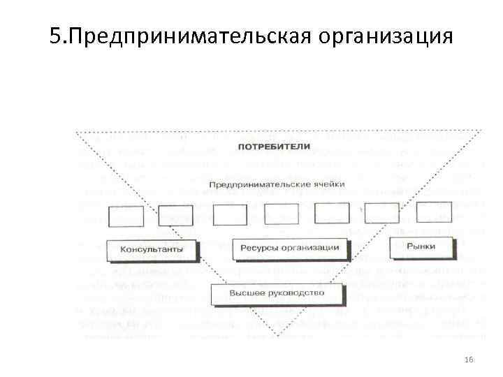 5. Предпринимательская организация 16 