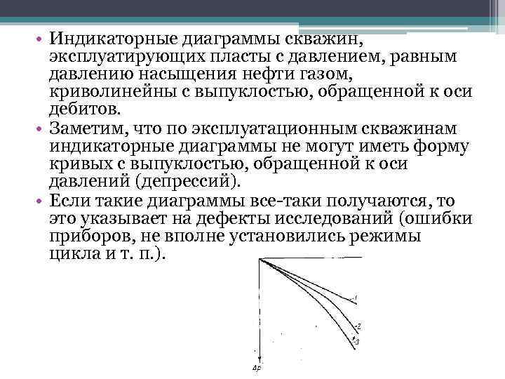 Индикаторная диаграмма газовой скважины