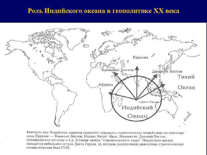 Роль Индийского океана в геополитике XX века 