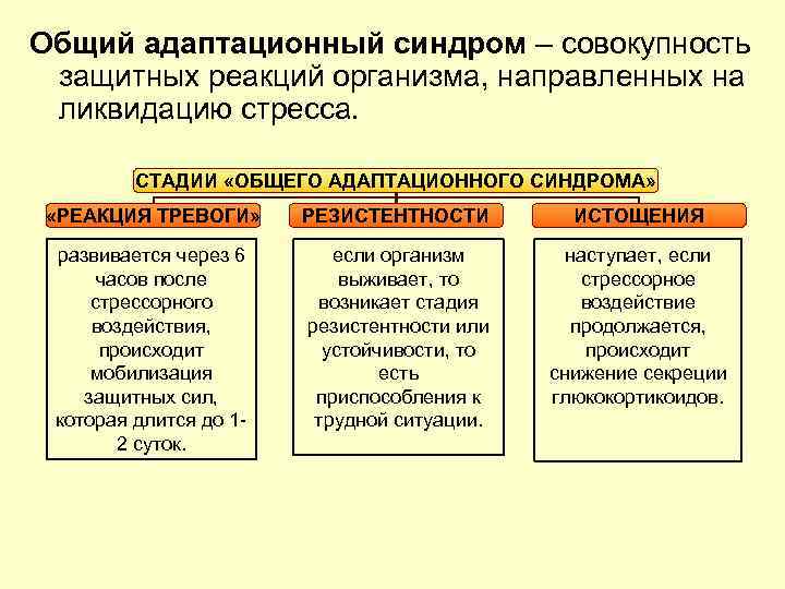 Общий адаптационный синдром картинки