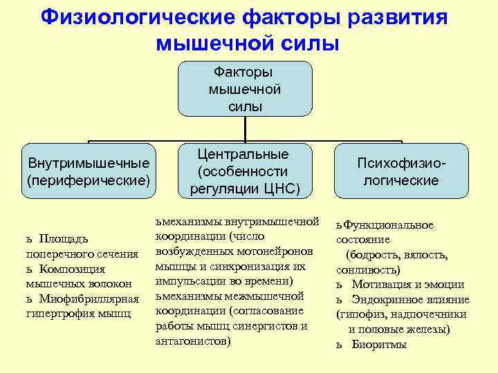 Укажи какие факторы