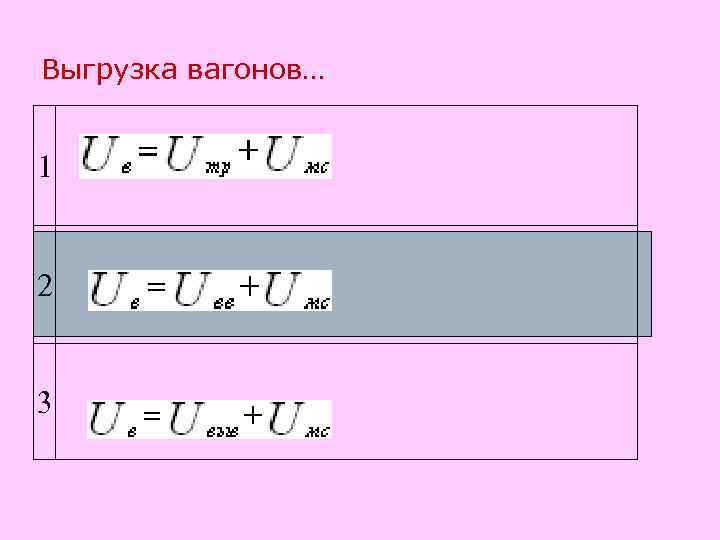 Выгрузка вагонов… 1 2 3 