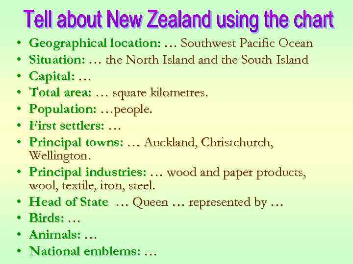  • • • Geographical location: … Southwest Pacific Ocean Situation: … the North