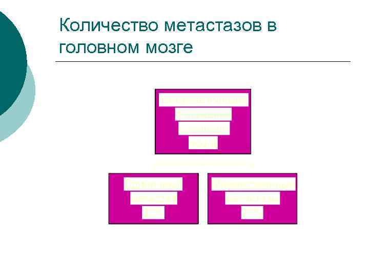 Количество метастазов в головном мозге 