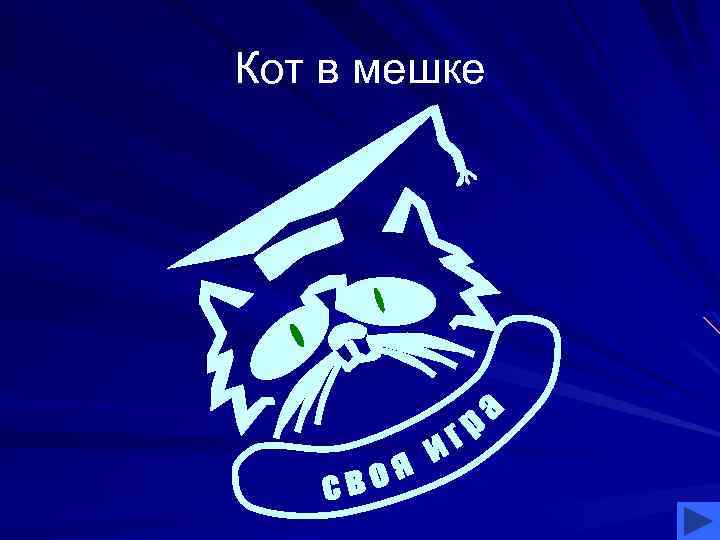 Кот в мешке 