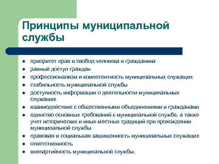 Служба принципы. Принципы муниципальной службы. Основные принципы муниципальной службы. Понятие муниципальной службы и ее принципы.. Функции и принципы муниципальной службы.