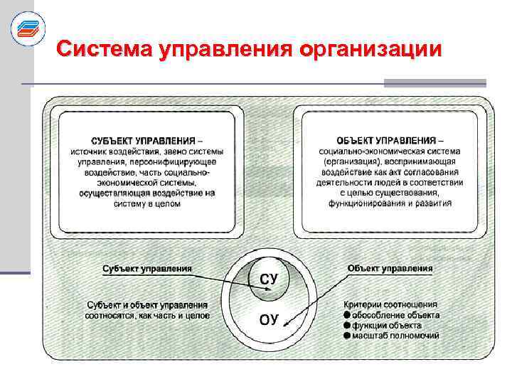 Система управления организации 
