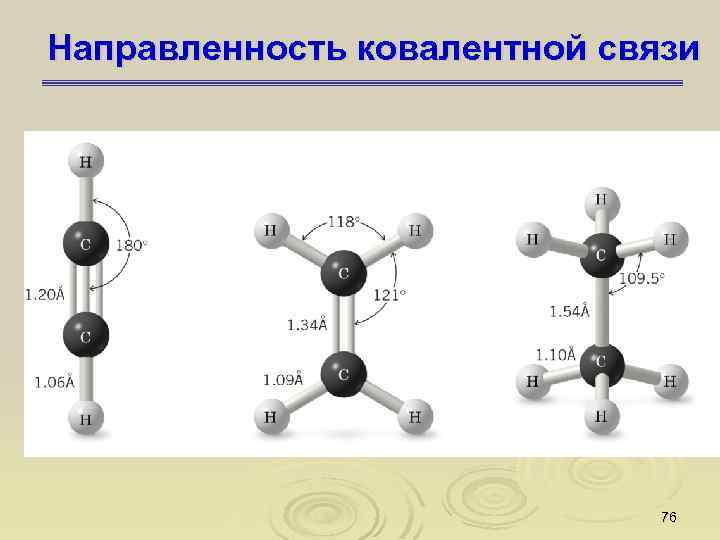 Направленность ковалентной связи 76 