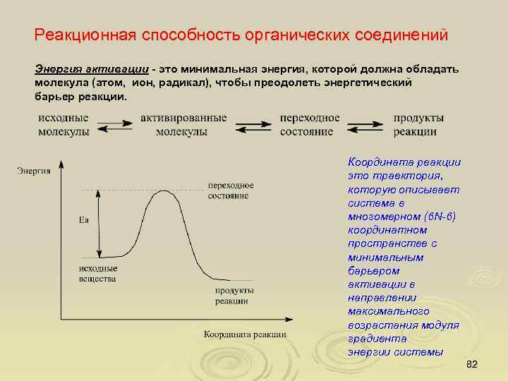 Реакционная способность органических соединений