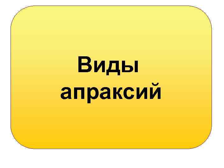 Виды апраксий 