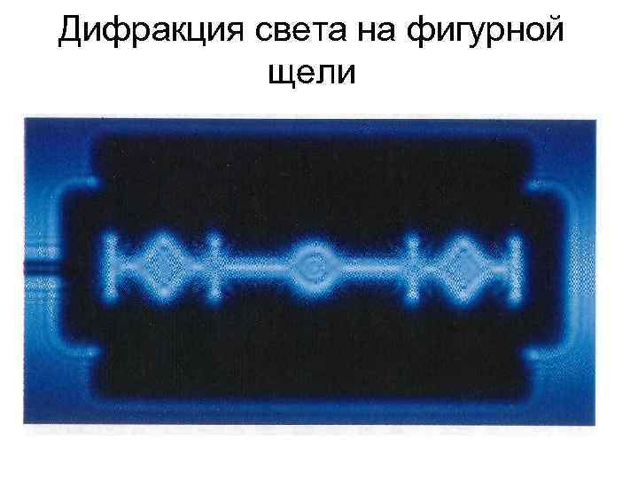 Дифракция света на фигурной щели 