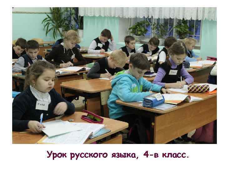 Урок русского языка, 4 -в класс. 