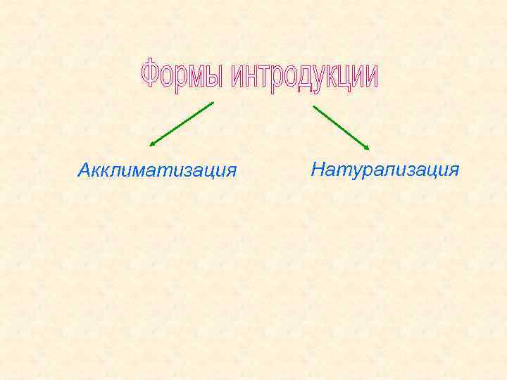 Акклиматизация Натурализация 