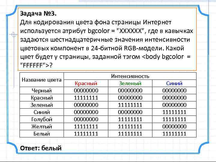 Для кодирования цвета используются. Кодирование цвета фона интернет страницы. 24 Битная RGB модель кодирование цвета. Для кодирования цвета фона веб страницы. Для кодирование цвета фона веб-страницы 24 битной.