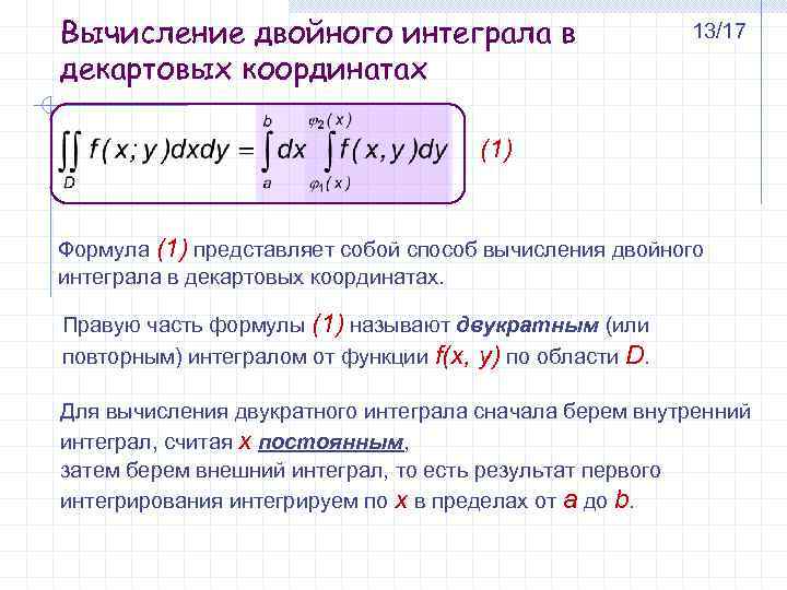 Презентация геометрический смысл интеграла