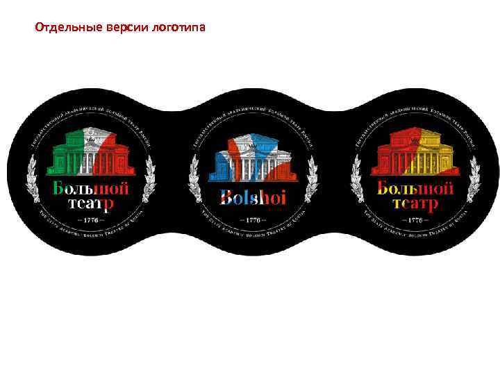 Отдельные версии логотипа 