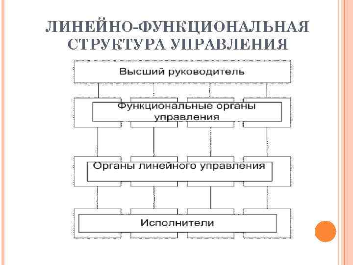 ЛИНЕЙНО-ФУНКЦИОНАЛЬНАЯ СТРУКТУРА УПРАВЛЕНИЯ 