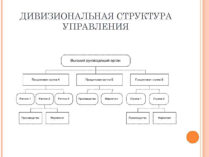 Дивизиональная структура управления