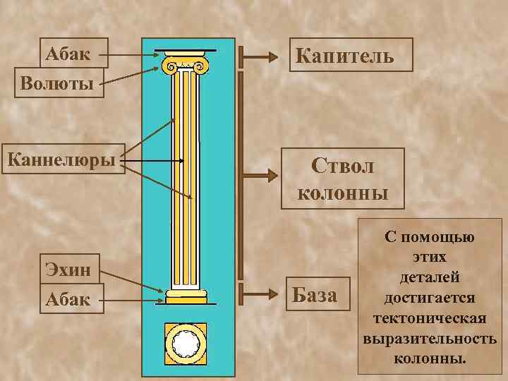  Стволы колонн тщательно вымеряли, вытесывали из отдельных каменных блоков, вплоть до каннелюр, и