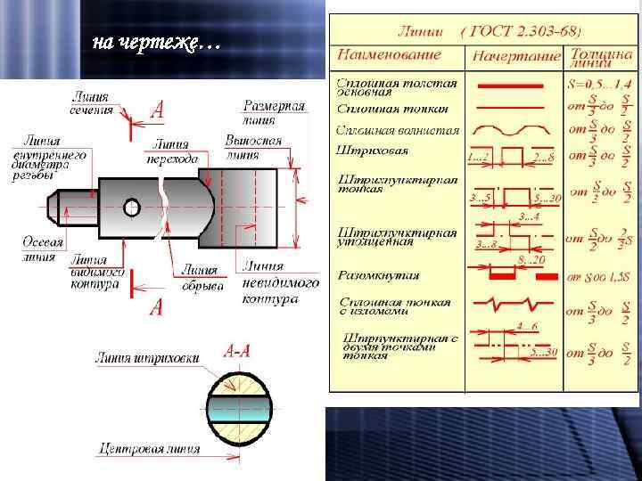 на чертеже… 
