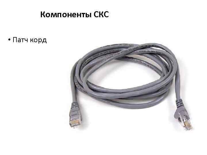Компоненты СКС • Патч корд 