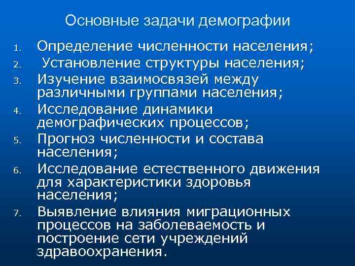 Цели и задачи демографической политики