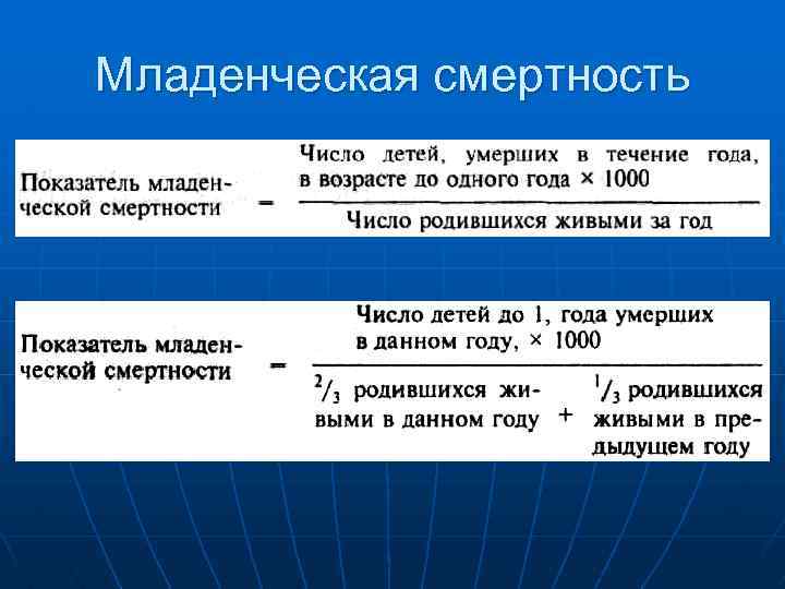 Младенческая смертность 