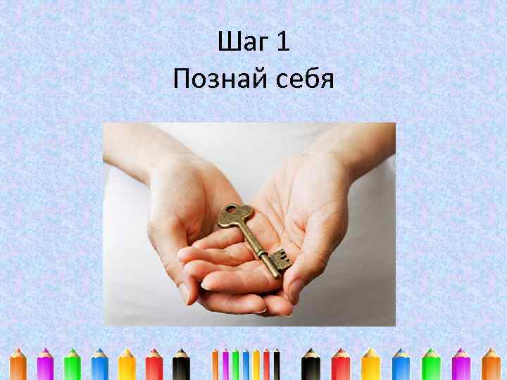 Шаг 1 Познай себя 