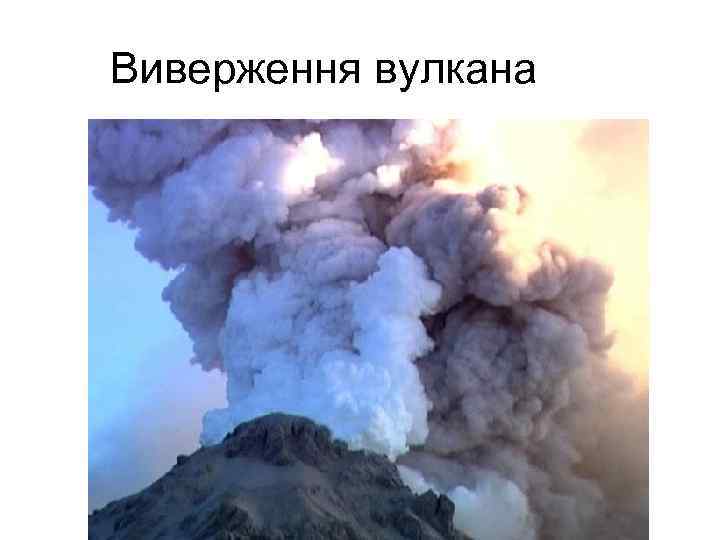 Виверження вулкана 