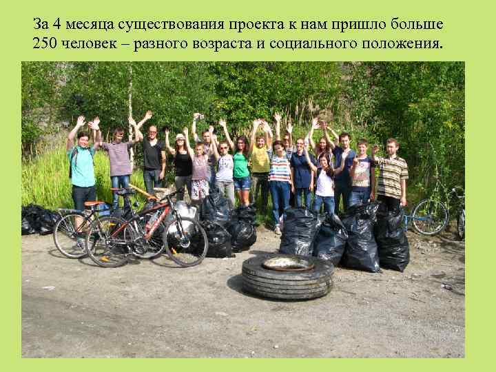 За 4 месяца существования проекта к нам пришло больше 250 человек – разного возраста