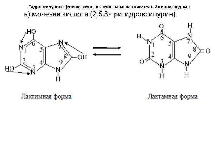 Функции мочевой кислоты