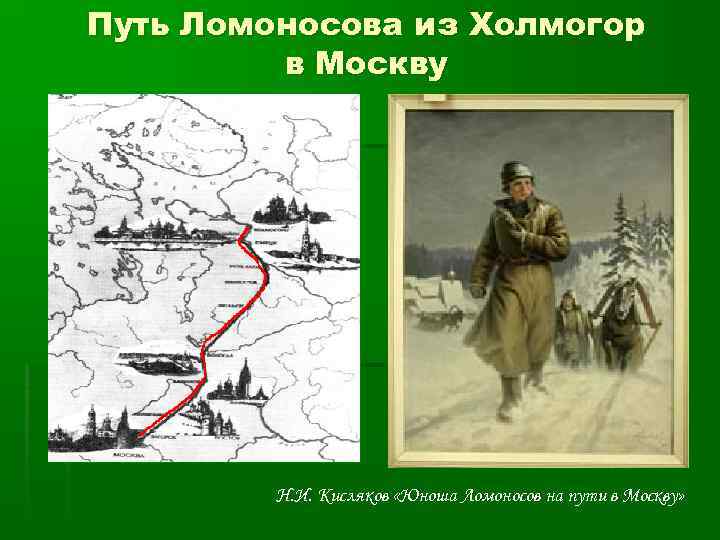 Ломоносов из холмогоров в москву. Путь Ломоносова из Холмогор в Москву. Путь Ломоносова из Холмогор в Москву карта. Михаил Ломоносов путь в Москву. Путь Ломоносова в Москву на карте.