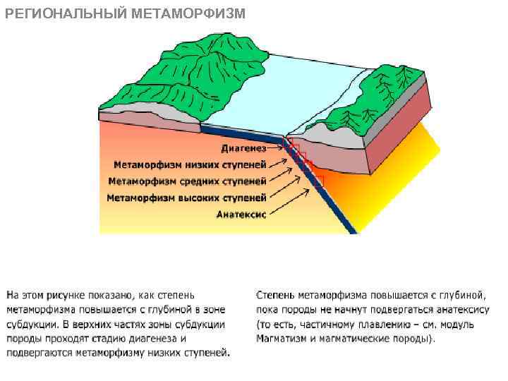 РЕГИОНАЛЬНЫЙ МЕТАМОРФИЗМ МЕТАОРФИЧЕСКИЕ ПОРОДЫ 