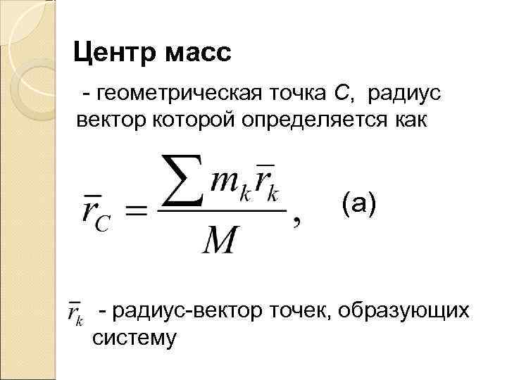 Геометрия масс проект