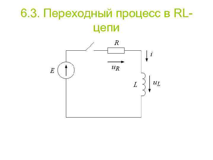 6. 3. Переходный процесс в RLцепи 
