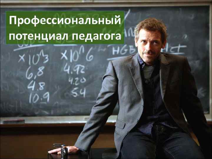 Профессиональный потенциал педагога 