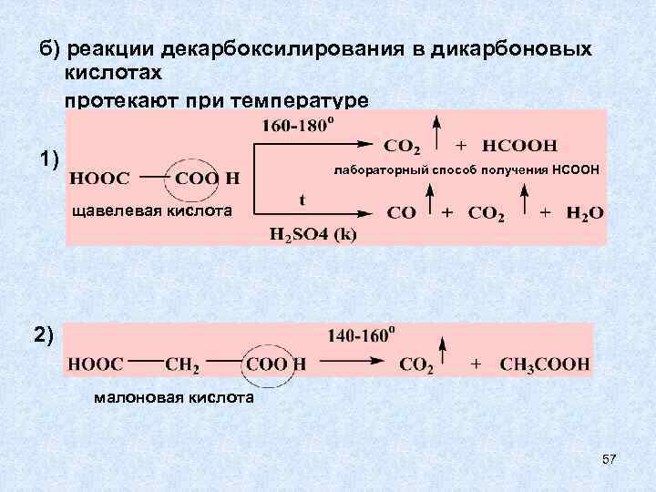 Схема разложения лимонной кислоты при нагревании с концентрированной серной кислотой