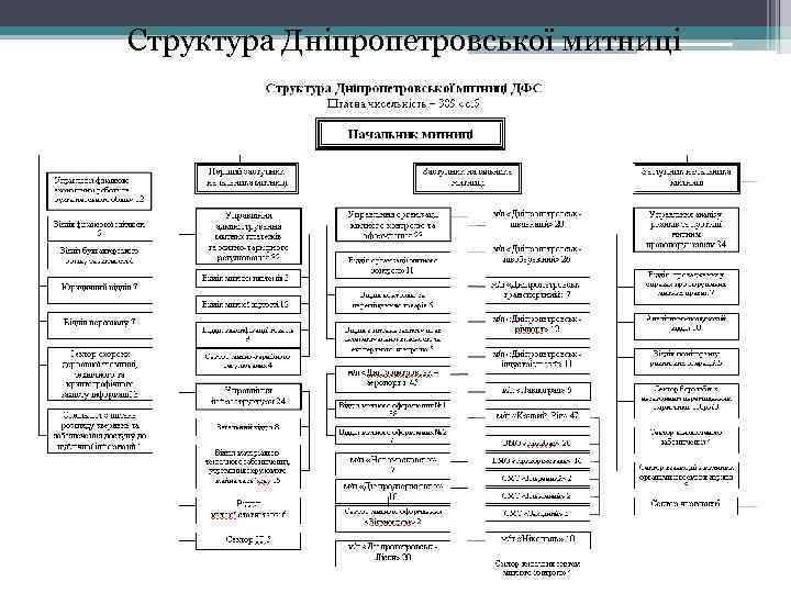  Структура Дніпропетровської митниці 