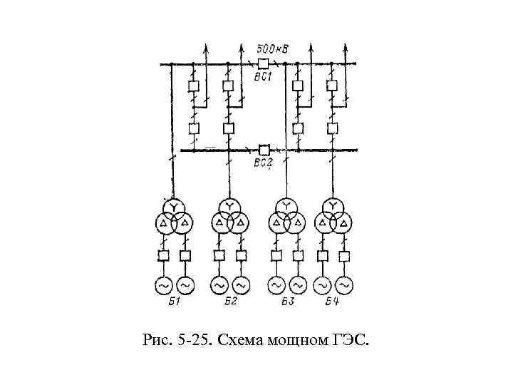 Электрическая схема гэс