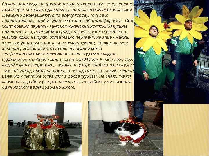 Самая главная достопримечательность карнавала - это, конечно, волонтеры, которые, одевшись в 