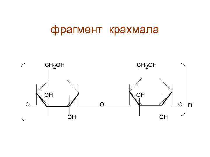 фрагмент крахмала сн 2 он он он о о он о n он 