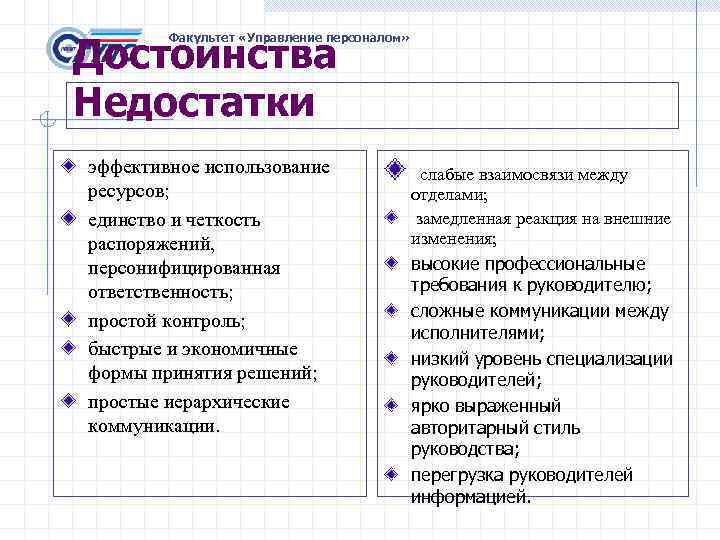 Управление плюсы и минусы