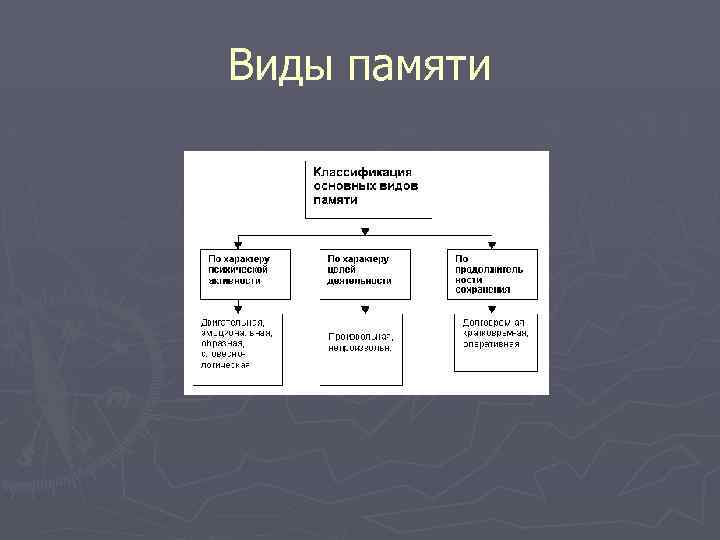 Виды памяти 